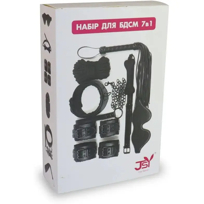 Набір для БДСМ JSY 7в1 LY1003 Black - фото 4