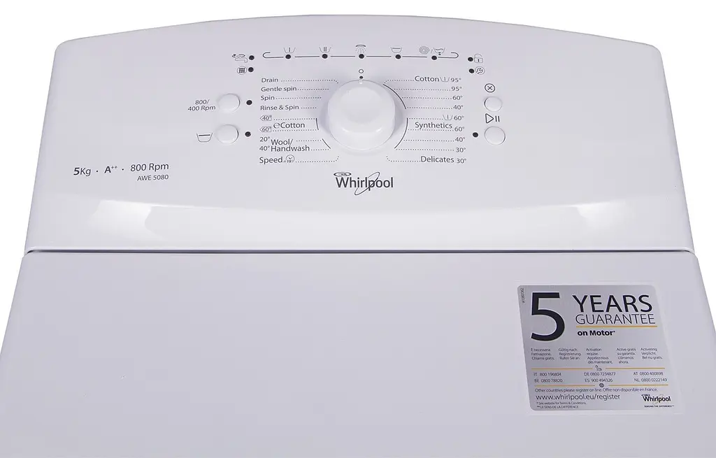 Пральна машина Whirlpool AWE 5080 автоматична (6293320) - фото 2