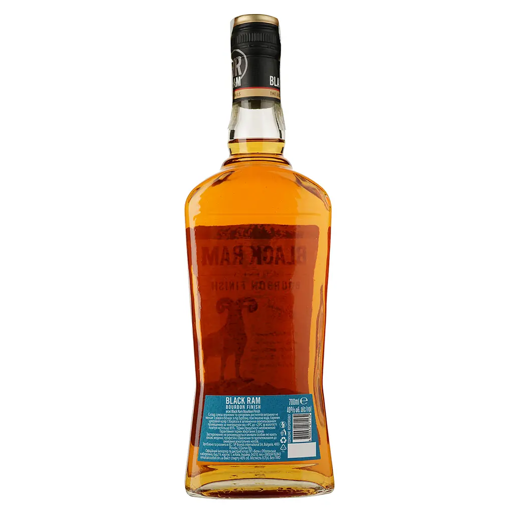 Віскі Black Ram Bourbon Cask Finish 40% 0.7 л - фото 2