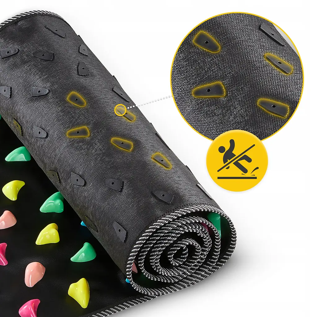 Килимок ортопедичний 4FIZJO 175 x 35 см з каменями для масажу ніг Black (P-5905973403184) - фото 9