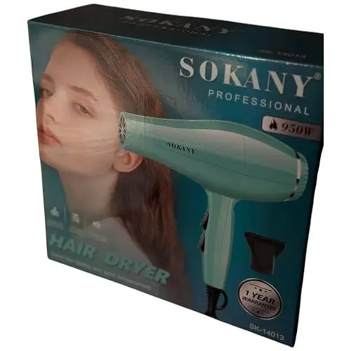 Фен для волосся Sokany SK-14013 2 з концентратором 950 Вт Бірюзовий  - фото 3