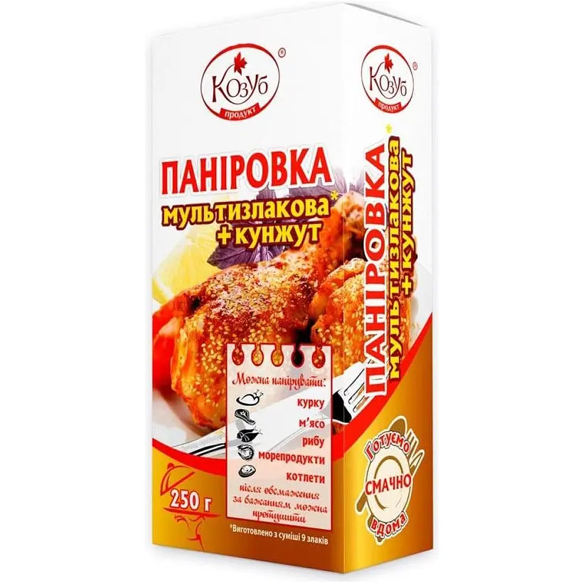Паніровка Козуб Продукт мультизлакова + кунжут 250 г