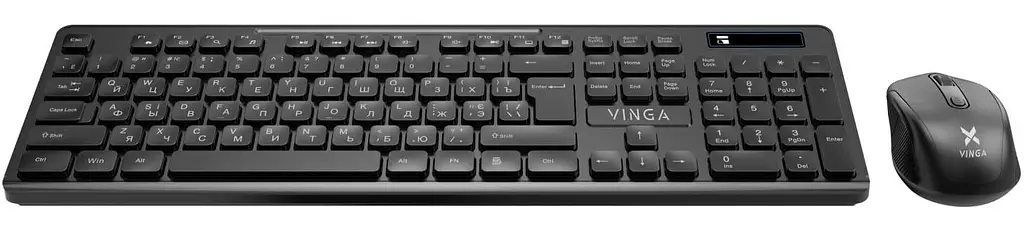 Комплект (клавиатура и мышь) Vinga KBSW-100 Wireless (KBSW-100) Black - фото 2