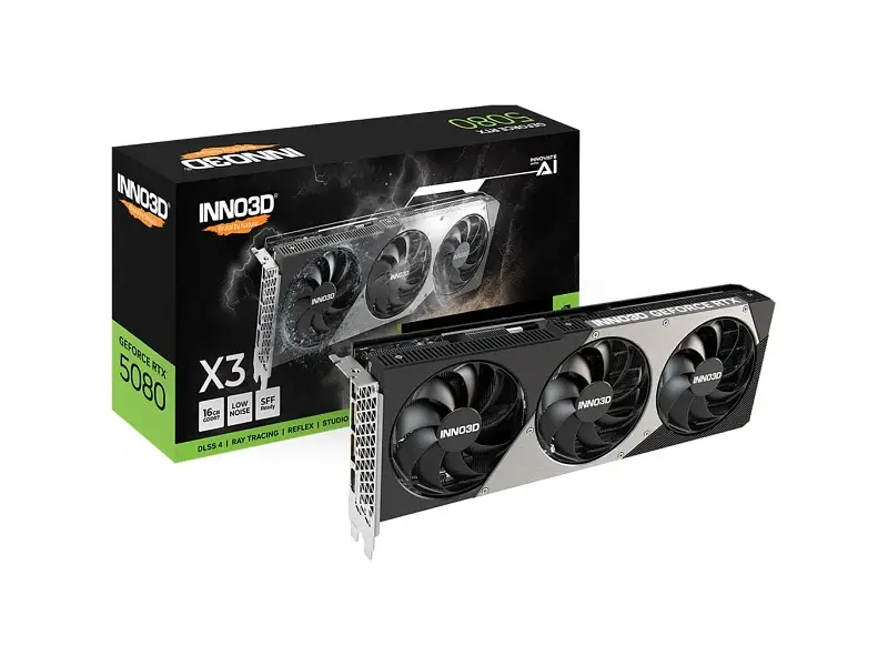 Відеокарта Inno3D GeForce RTX 5080 X3 (N50803-16D7-176068N)