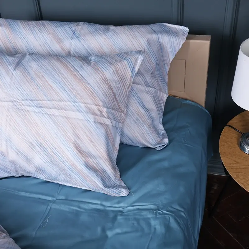 Наволочка MirSon Сатин Pastel Dream 40х60 см блакитна (2200011124216) - фото 3