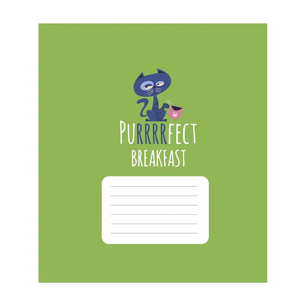 Зошит Школярик Purrrfect cats 18 аркушів лінія (018-3562L), в асортименті - фото 3