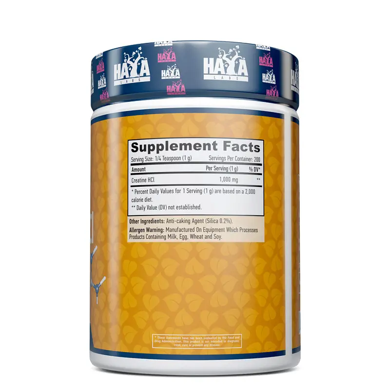Креатин Haya Labs Sports Creatine HCL 200 г - фото 2