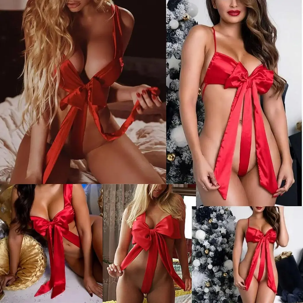 Сексуальный костюм Подарок One Size (S-L) эротический ролевой костюм красный - фото 3