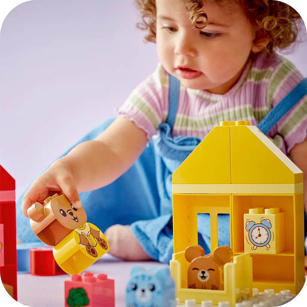 Конструктор LEGO DUPLO Повсякденні процедури: Час вечері й сну 28 деталі (10414) - фото 7