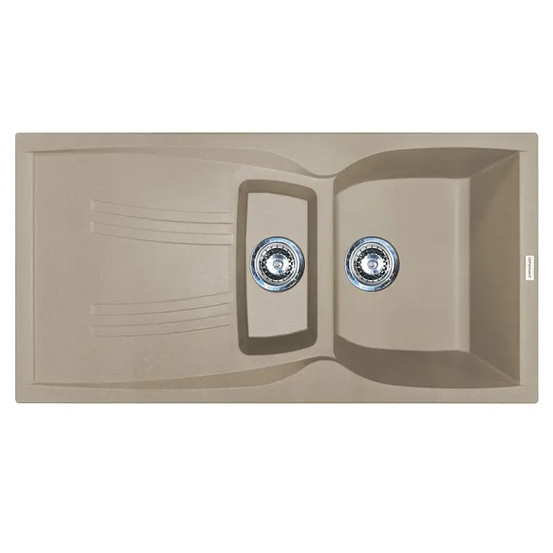 Кухонна мийка Adamant NEW LINE PLUS сахара 975x495x235 мм, з крилом 97,5 см - фото 4