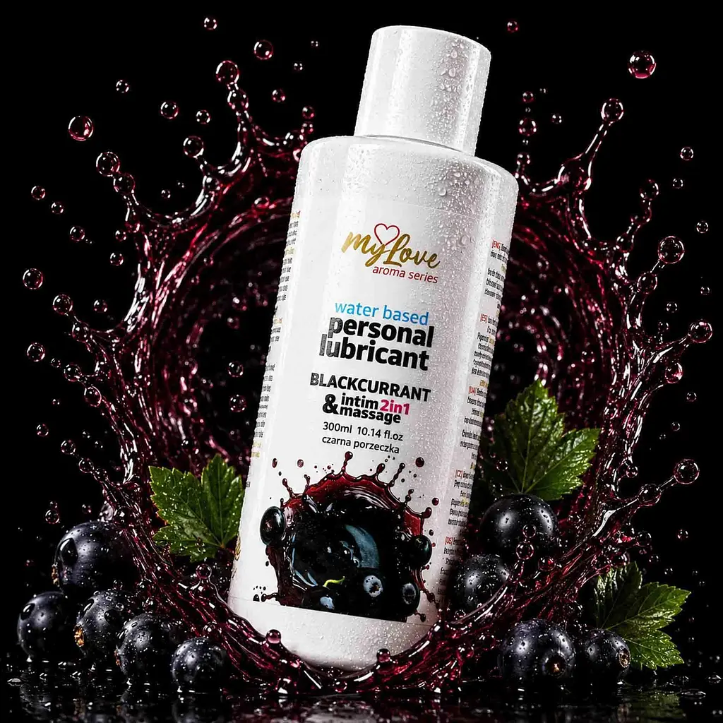 Лубрикант Boys Of Toys MyLove Aroma Series IntimMassage Blackcurrant 2в1 та масажний гель, 300 мл - фото 2