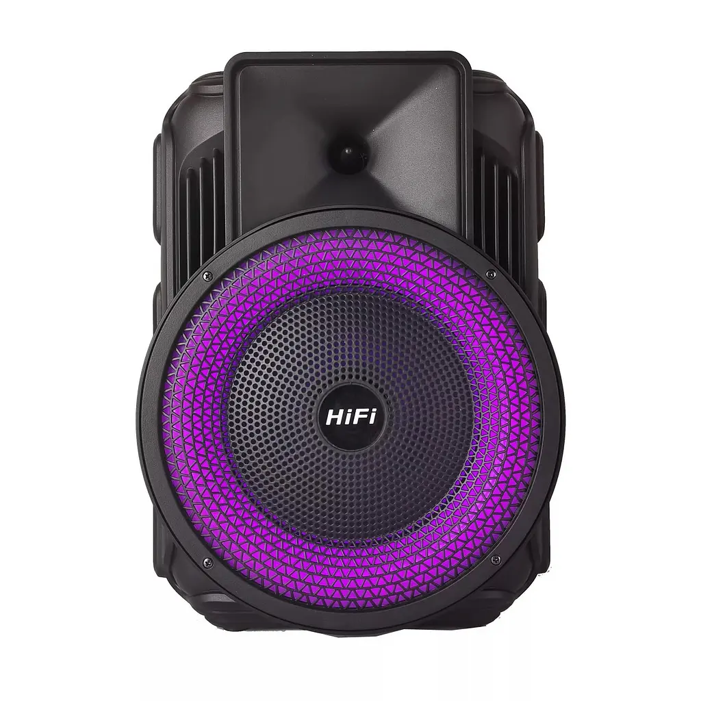 Портативна Bluetooth колонка RIAS RX-8135W 8" RGB валіза з караоке 10W Black - фото 3