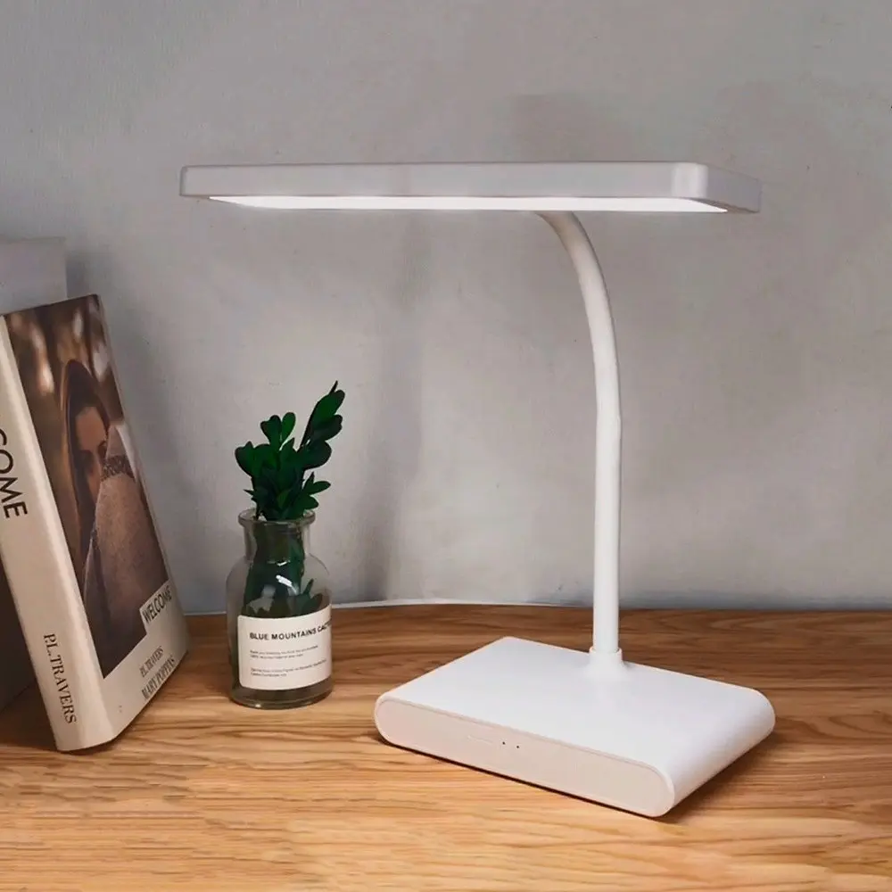 Настільна USB LED лампа Weidasi WD-6047 гнучка з акумулятором біла - фото 2
