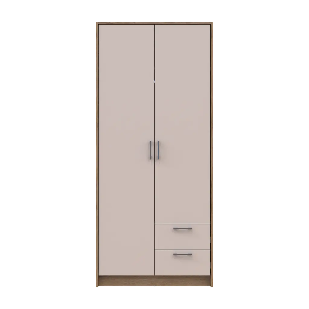Шафа для одягу Doros Ронді Дуб Артизан/Кашемір 2ДСП 82х52х195 (80737805) - фото 5