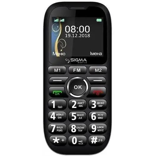 Телефон Sigma mobile Comfort 50 Grand чорний