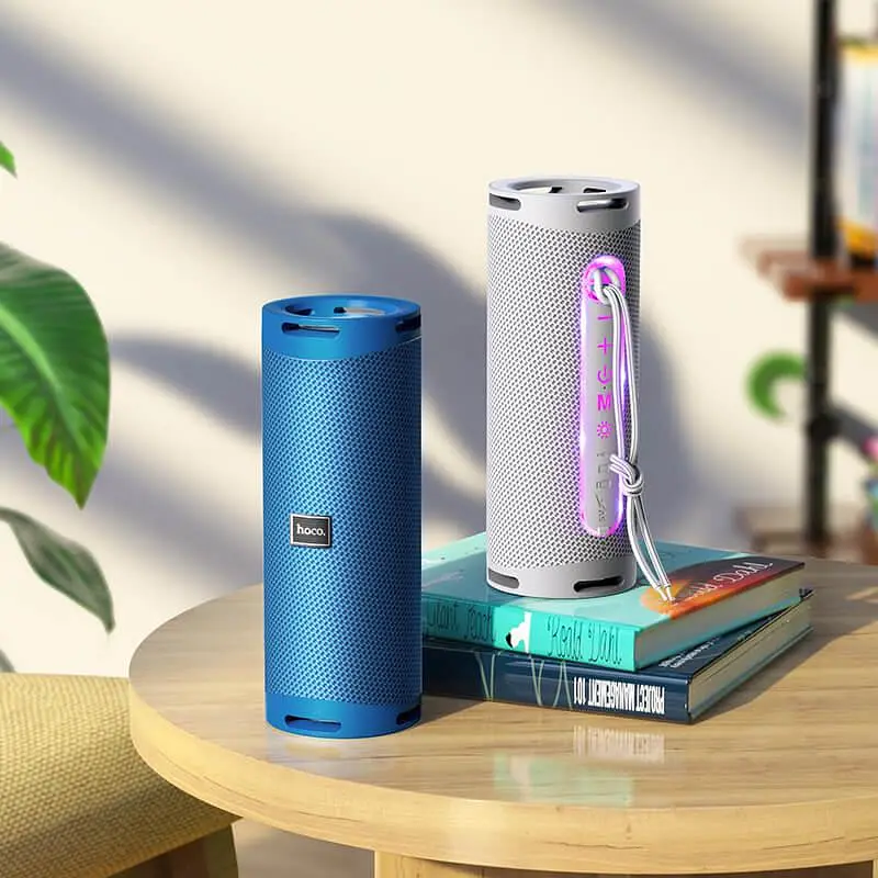 Портативна акустика Hoco Dazzling pulse sports BT speaker HC9 світло-сіра - фото 3