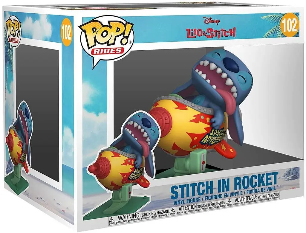 Фигурка Фанко Поп Дисней Лило Стич Стик в ракете Funko Pop Disney Lilo Stitch Stitch in Rocket 10 см DLS SIR 102 - фото 3