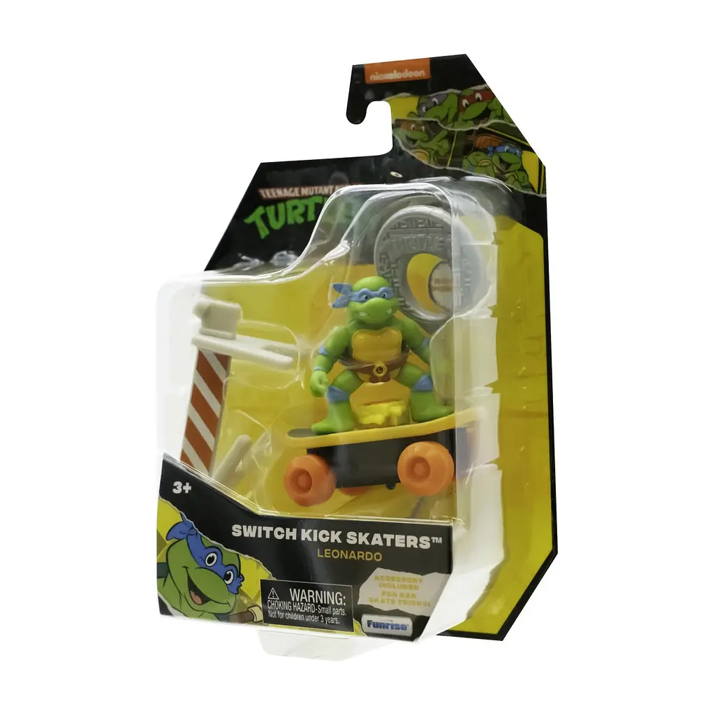 Игровой набор Funrise TMNT Ракушки-ниндзя классические Скейтбордист с лаунчером Леонардо (71040) - фото 4