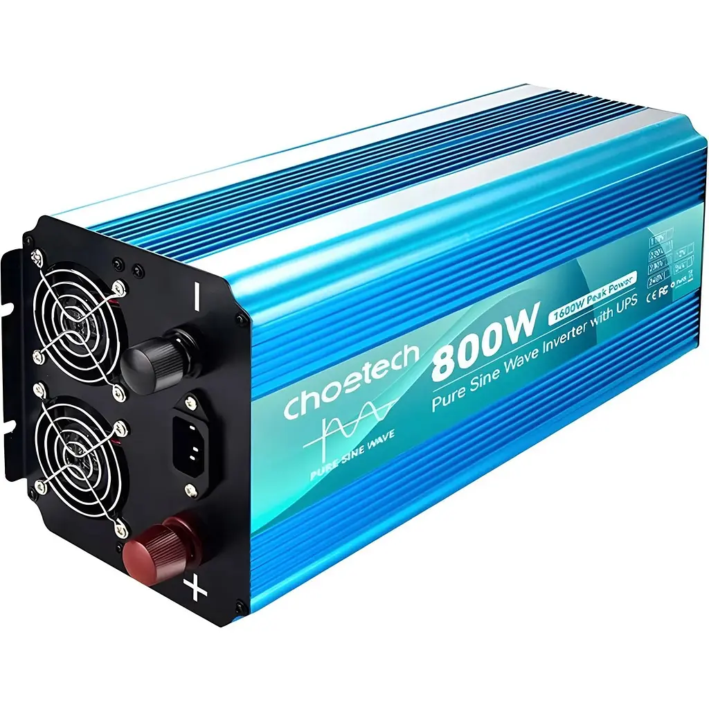 Автомобильный инвертор Choetech 12/220V 800W [INV-C800WUPS-EU] [108833] - фото 2