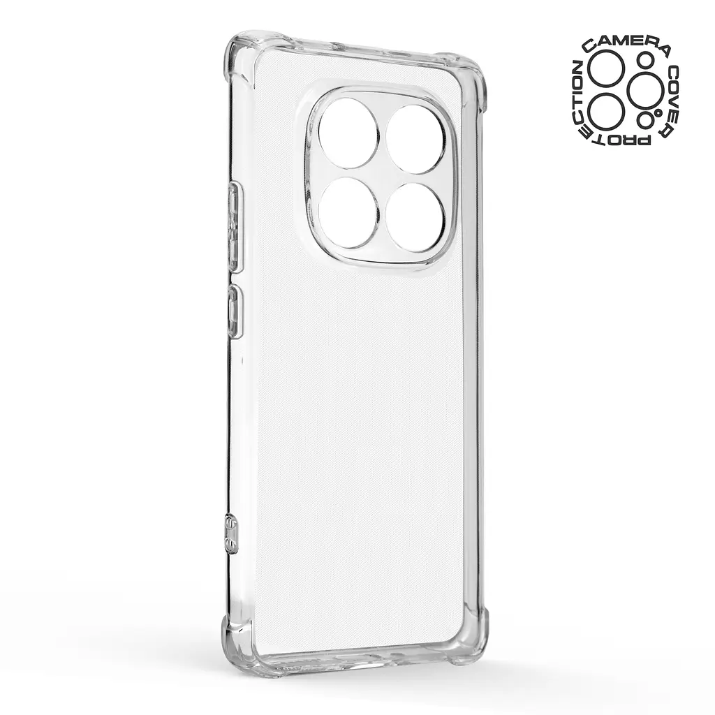 Прозрачный чехол для Xiaomi Redmi Note 14 Pro 5G Poco X7 5G с защитой камеры и усиленными бортами, тонкий, силиконовый, бесцветный, ударопрочный, противоударный бампер с закрытой камерой, ArmorStandart (ARM79705) - фото 2