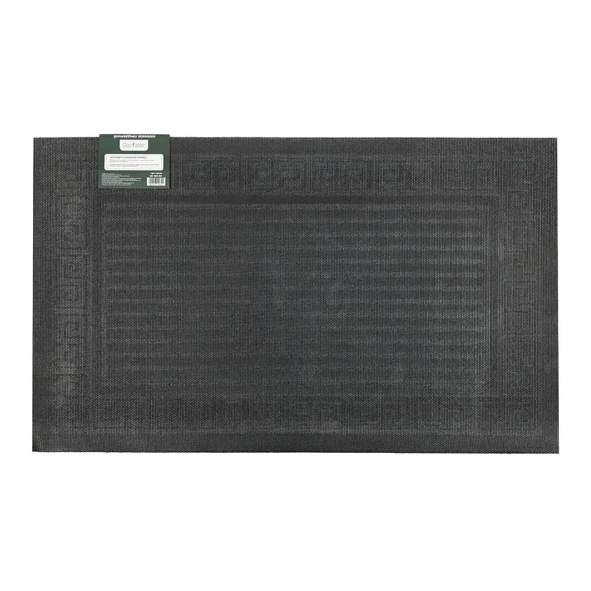 Килимок придверний Eco Fabric Смужки без кромки чорний 45 х 75 см (4575-007) - фото 4