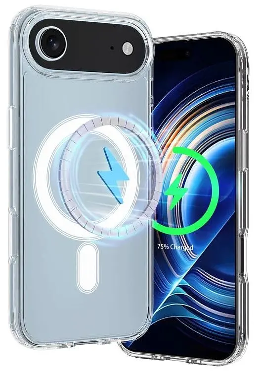 Протиударний чохол для Apple iPhone 17 AIR Clear Case Ultra Hybrid MagSafe Прозорий з магнітом - фото 2