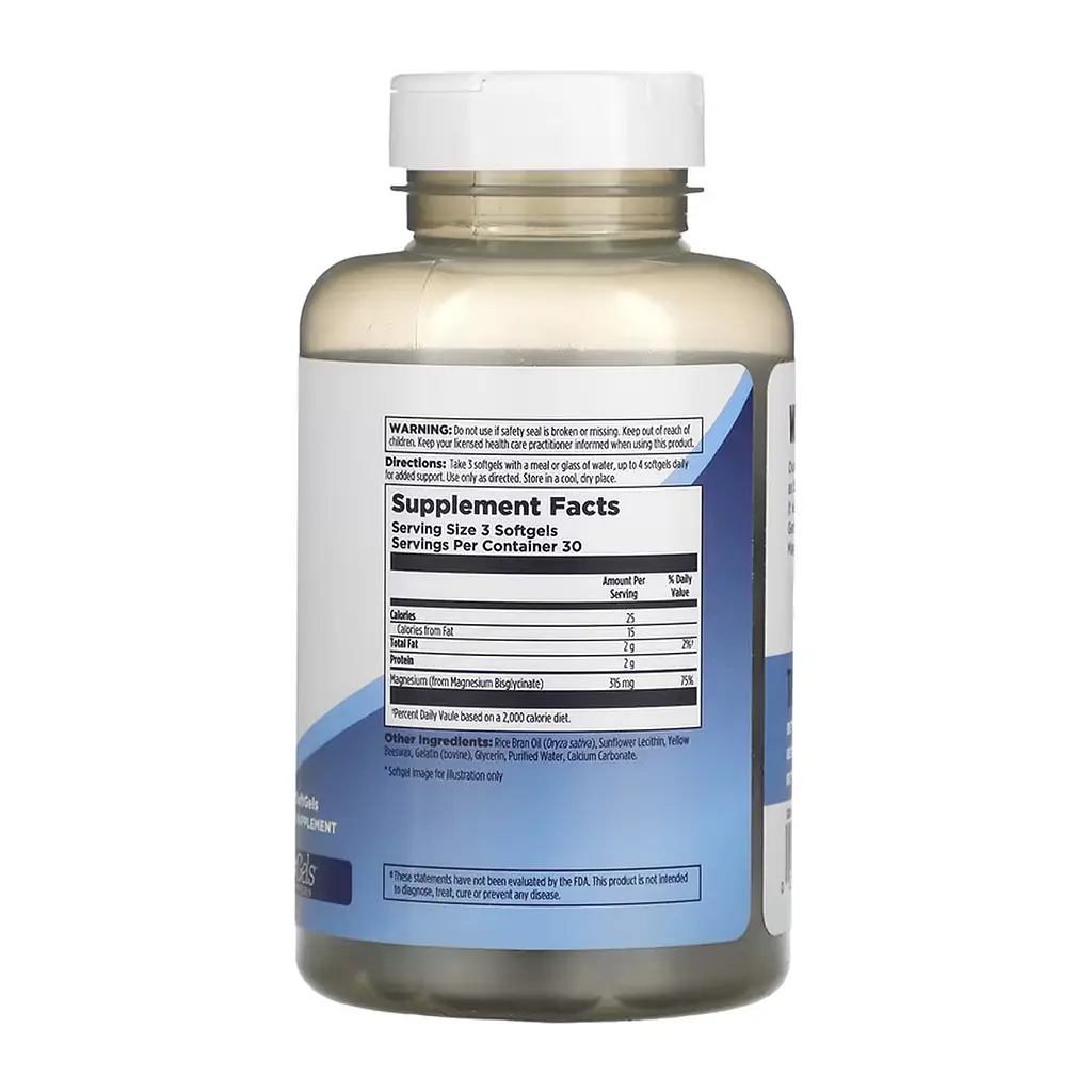 Магній гліцинат Magnesium Glycinate - 90 softgels - фото 2