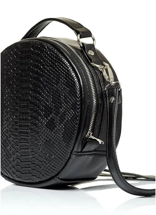 Жіноча кругла сумка Sambag 20х20х10 см sum0019269 - фото 3