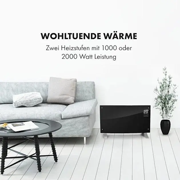 Конвекторный обогреватель Klarstein Bornholm Curved Ambient 2000 Вт (10033060) - фото 2