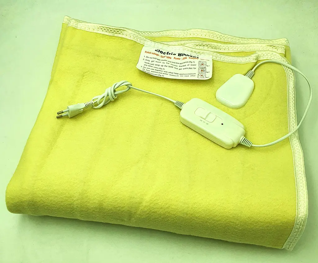 Електропростирадло електро грілка електричне простирадло LUX electric blanket 120*155см 100Вт UKC жовтий - фото 3