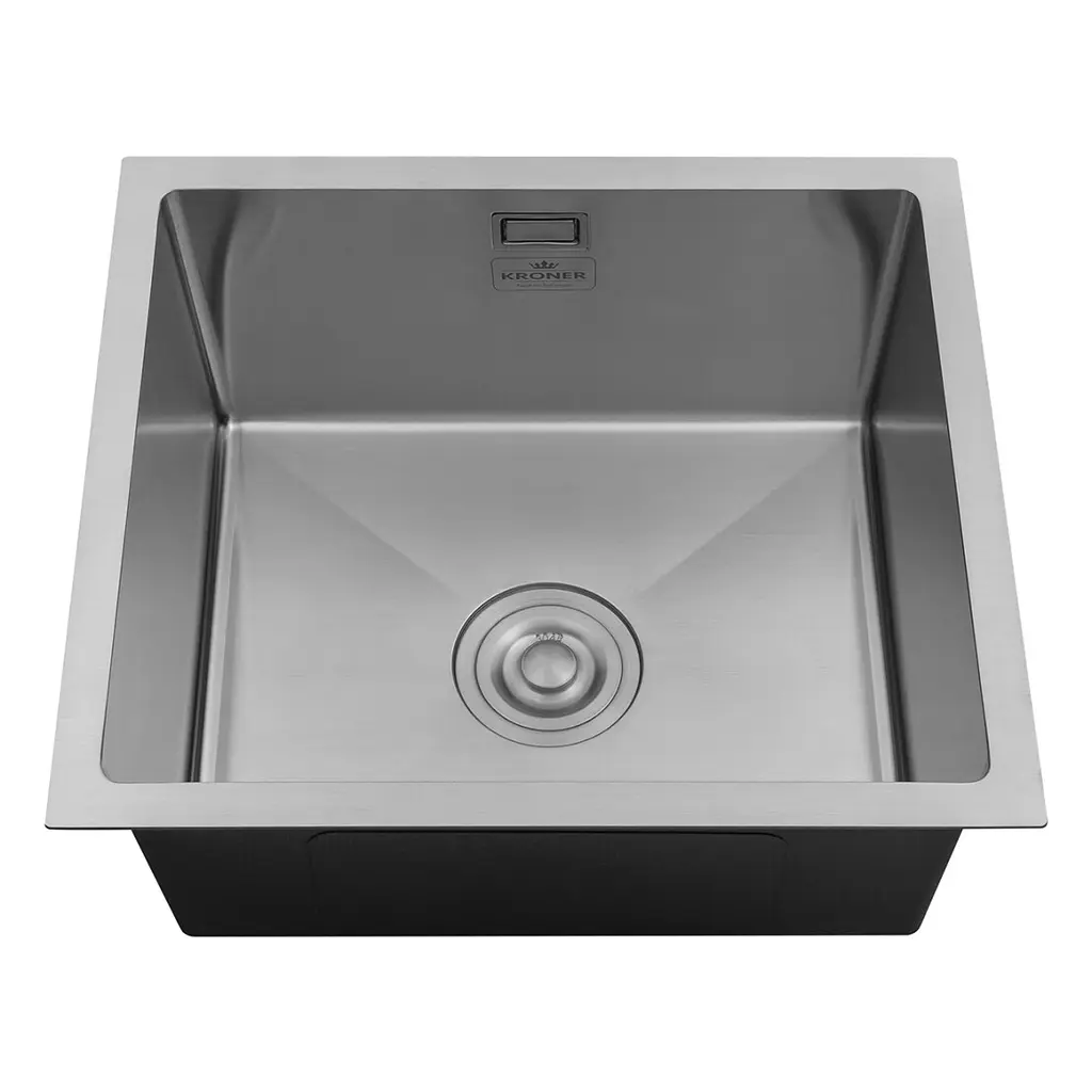 Кухонна мийка Kroner KRP Gebürstet - 4843HM ​​(3,0/1,0 мм) (CV022799) - фото 2