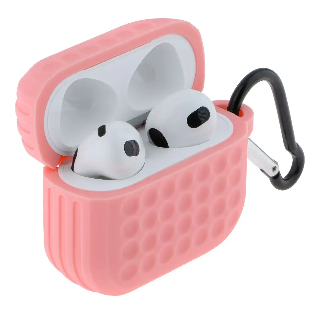 Футляр із карабіном Fashion Silicone Case Airpods 3 Pink (35264_3345618) - фото 3