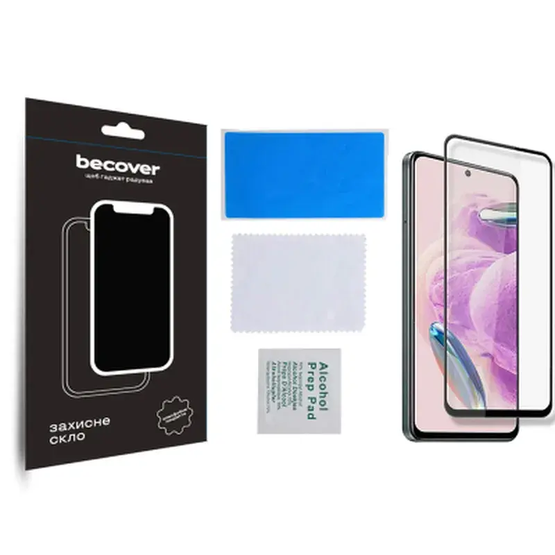 Скло захисне BeCover Xiaomi Redmi Note 12S Black (709751) - фото 3