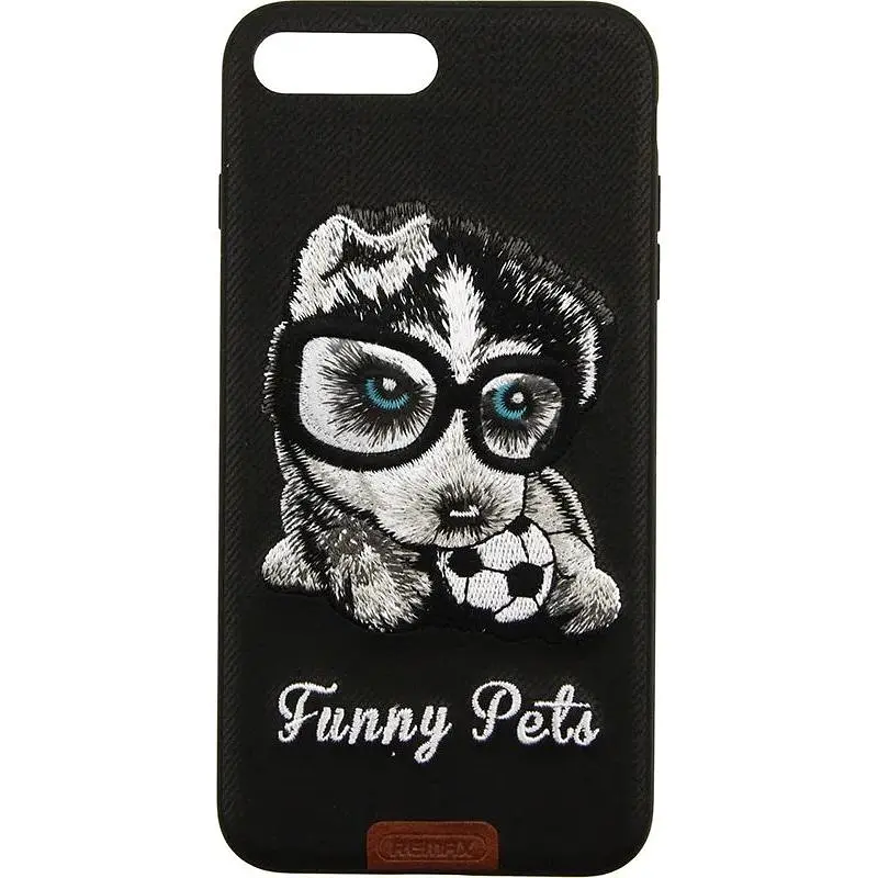 Чохол-накладка Remax Funny Pets Series Case Apple iPhone 7 Plus Black - фото 3