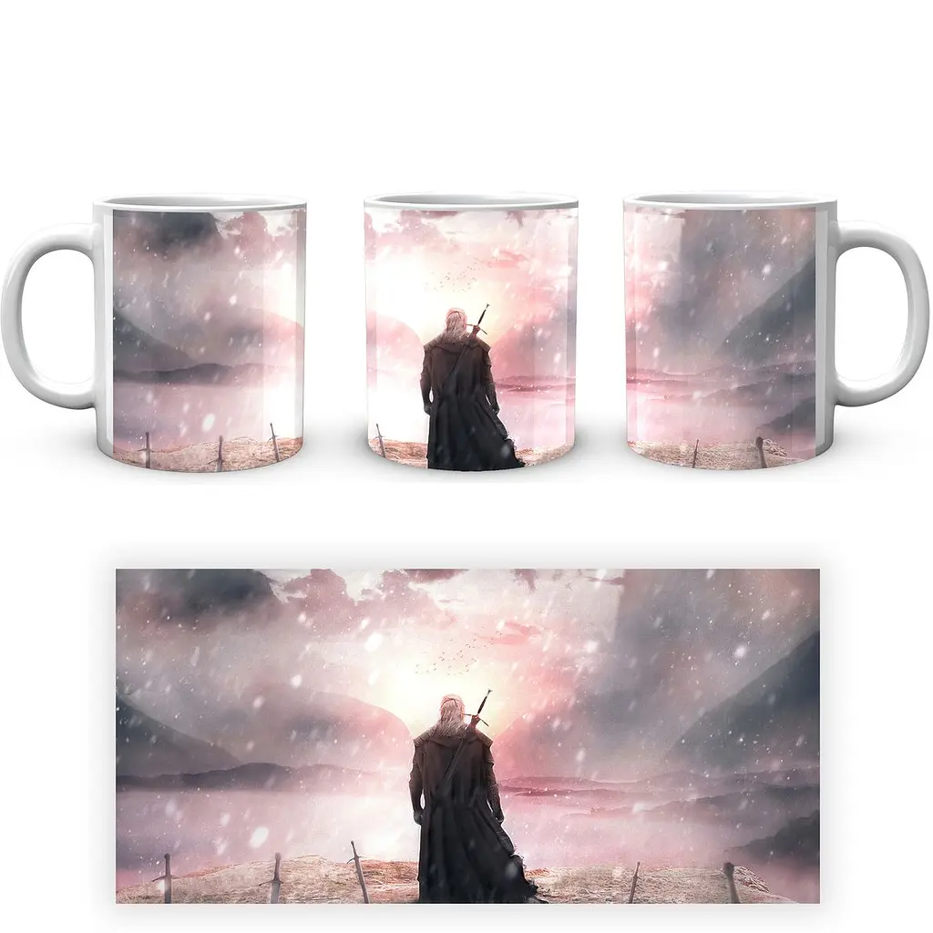 Кухоль GeekLand The Witcher Відьмак Геральт TW 002.010 330 мл білий - фото 4