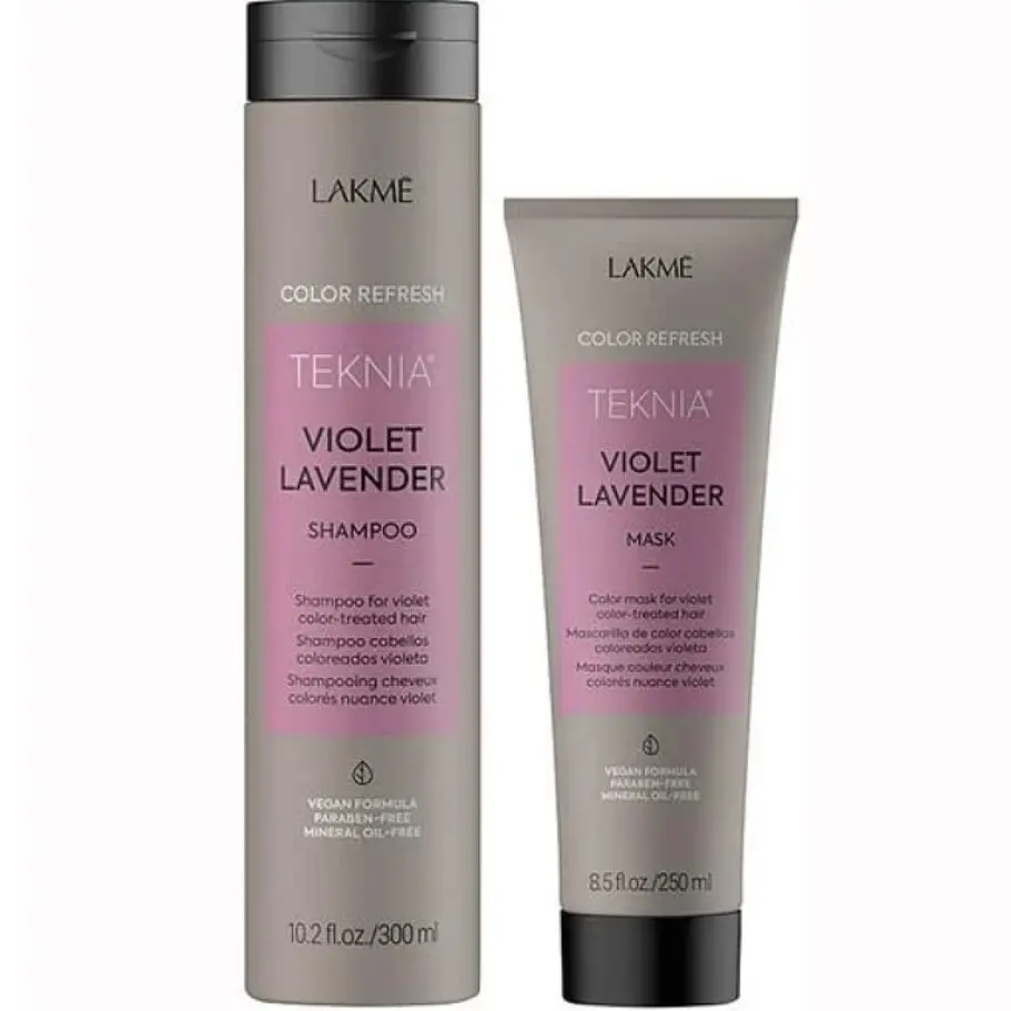 Набор для волос Lakme Teknia Color Refresh Violet Lavender (шампунь 300 мл + маска 250 мл) - фото 1