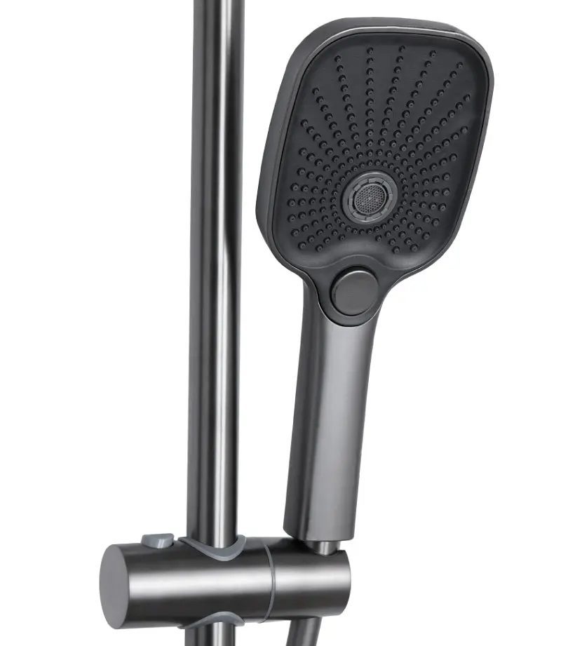 Душова система універсальна Qtap Gemini Gunmetal Black PVD з виливом QTGEM111GMB45688 - фото 3