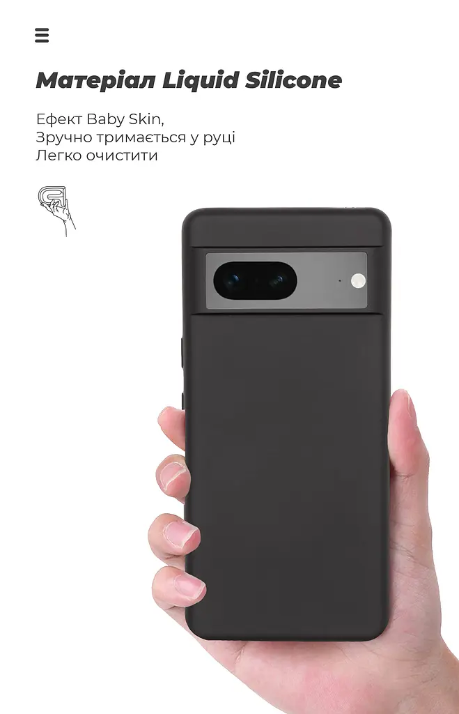 Чехол ArmorStandart ICON для Google Pixel 7 Black (ARM72398) - фото 7