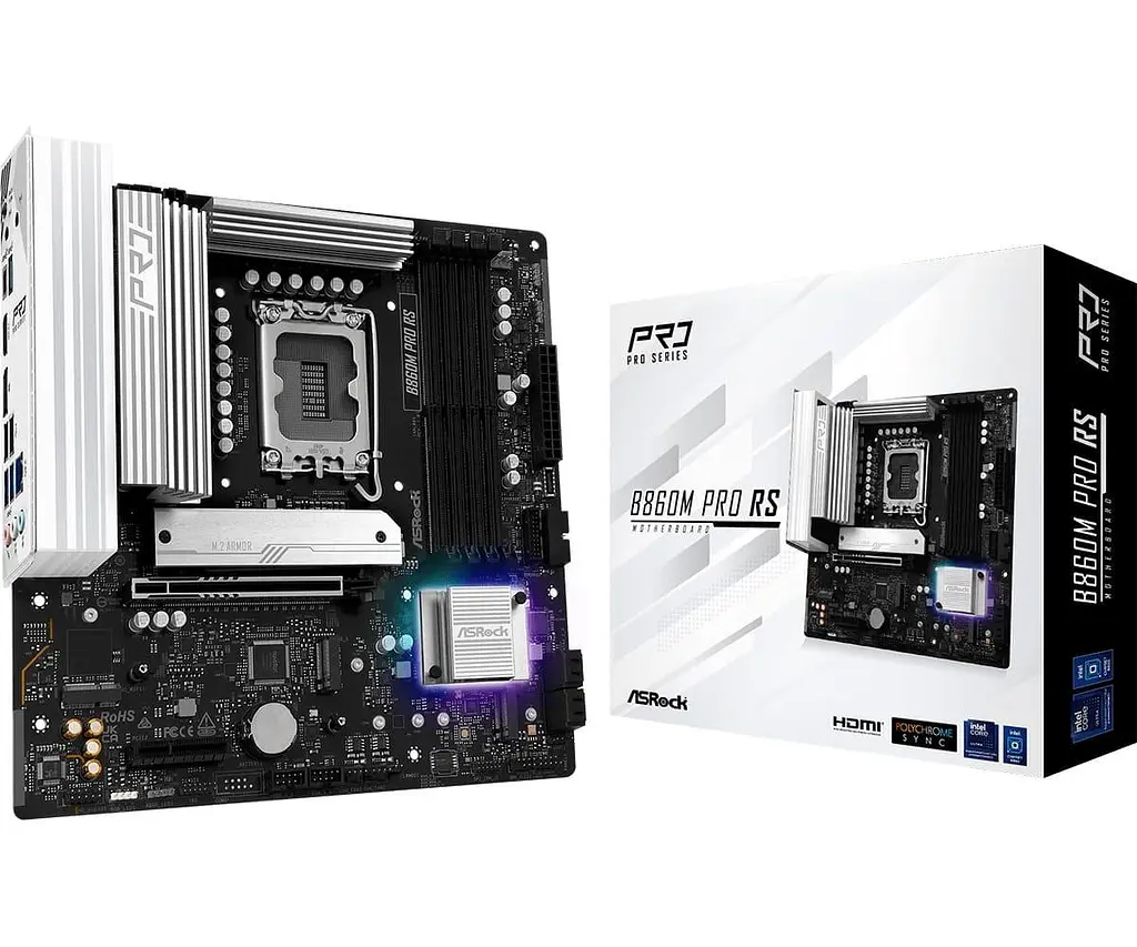 Материнська плата ASRock B860M PRO RS (B860M PRO RS) (Socket 1851, Intel B860, Micro-ATX) - фото 6