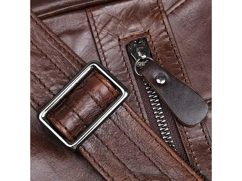 Чоловіча шкіряна сумка Vintage 34,5х26,5х11,5 см sum0012417 - фото 4