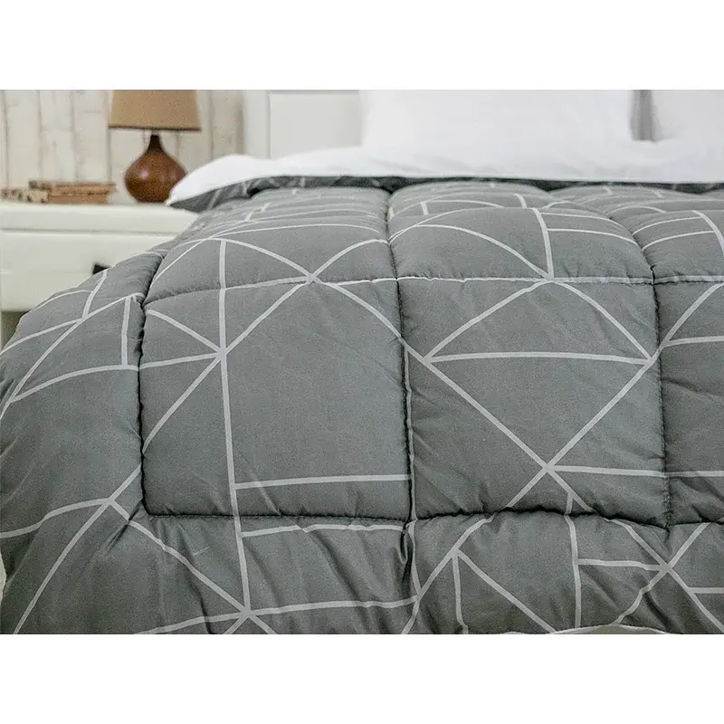 Ковдра силіконова зимова Руно Crystal Grey 140х205 см сіра - фото 4