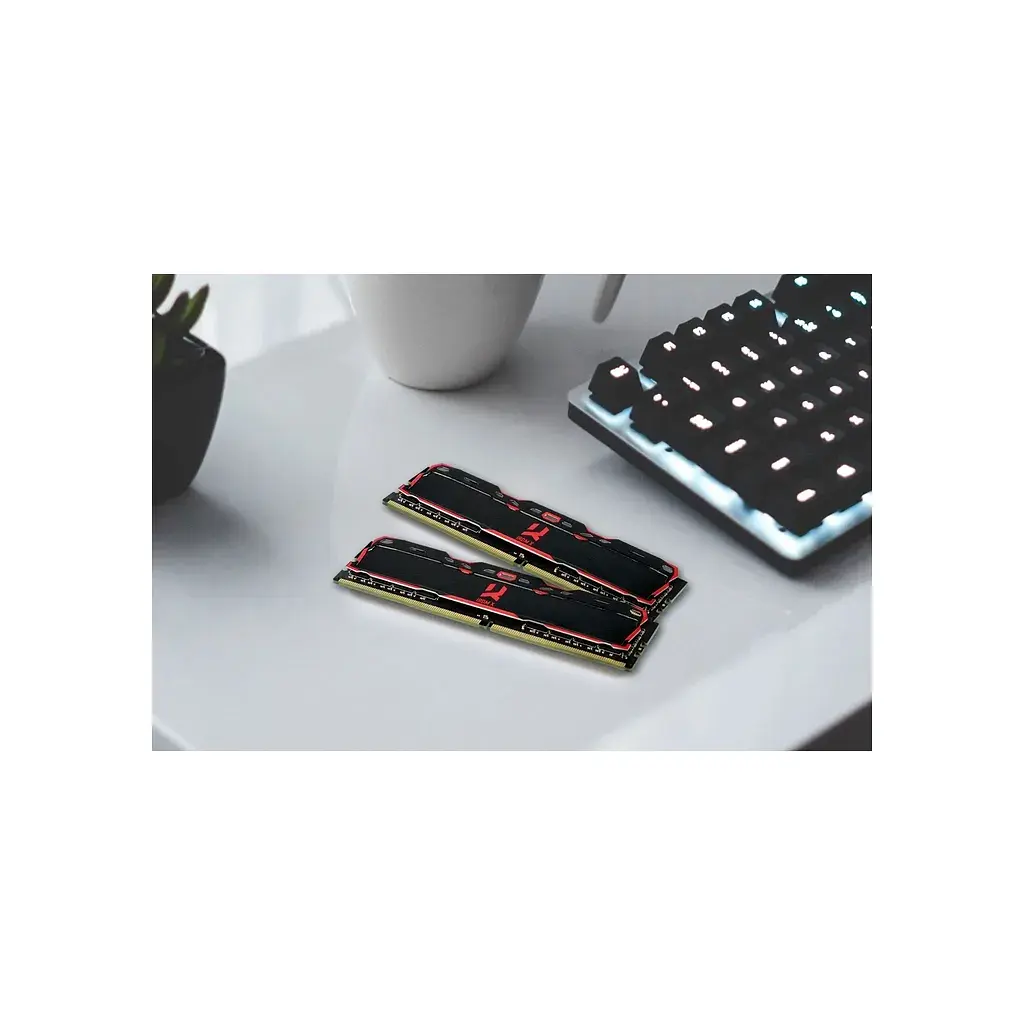 Модуль пам'яті для комп'ютера DDR4 32GB (2x16GB) 3200 MHz IRDM Black Goodram (IR-X3200D464L16A/32GDC) - фото 3