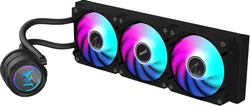 Водяне охолодження Gigabyte Aorus Waterforce II 360 ARGB Black - фото 3