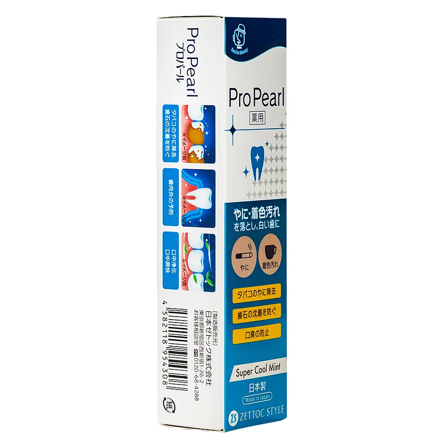 Зубна паста Zettoc Pro Pearl Cool Mint з екстрактом м'яти 100 г - фото 2