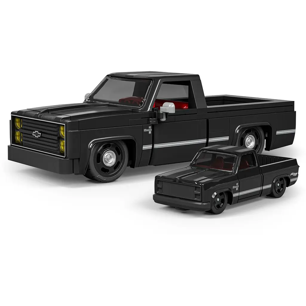 Машинка-конструктор Mattel Brick Shop Chevy '83 Silverado серії Speed (JKG42) - фото 4