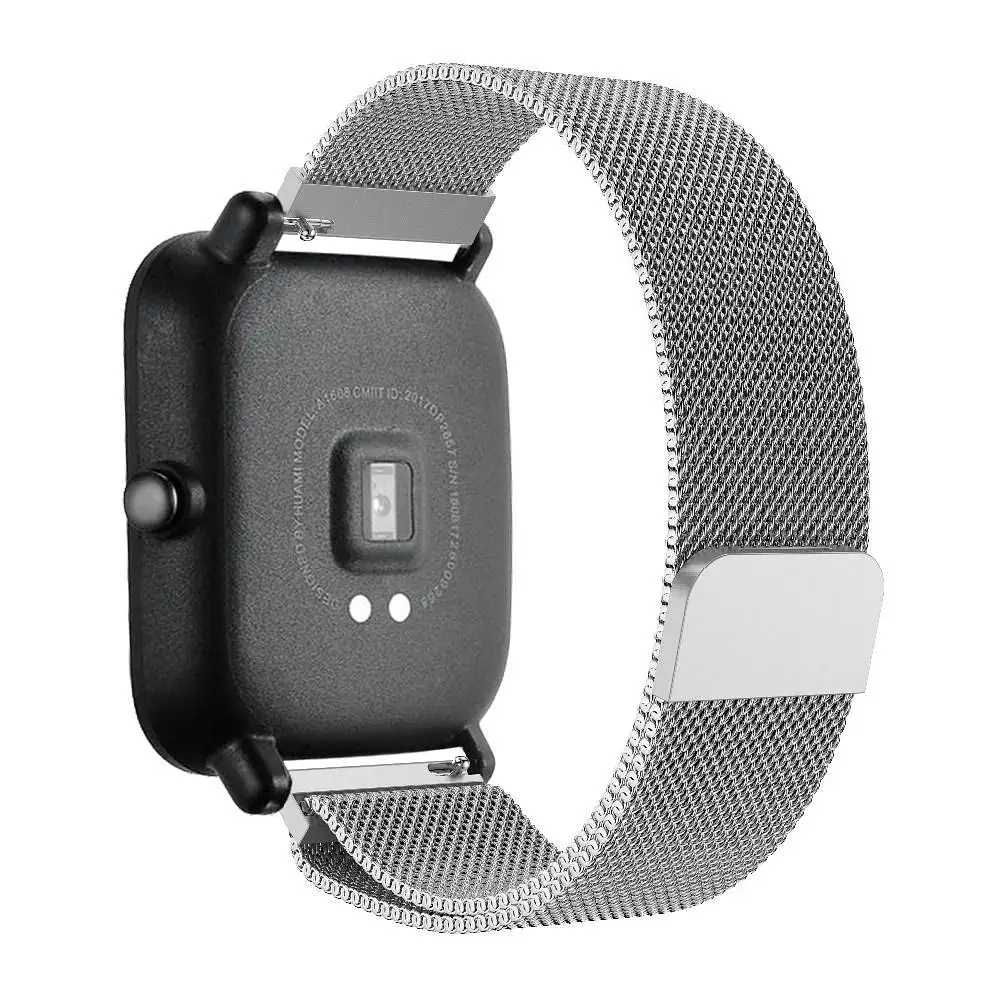 Універсальний ремінець DK Milanes Design Band для Amazfit Bip 20mm Silver [41795] - фото 4