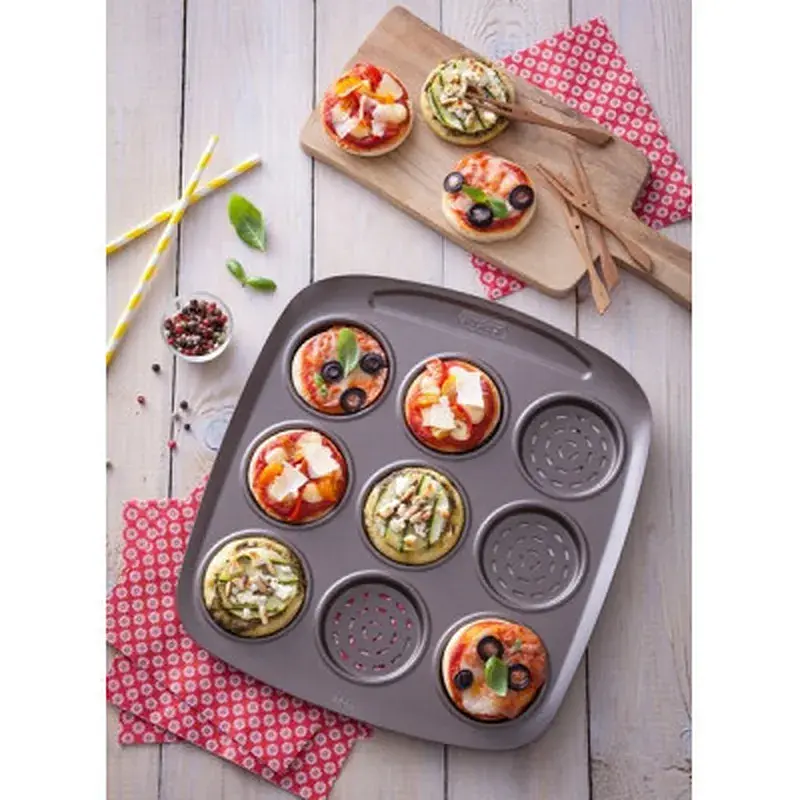 Форма для випікання Pyrex Asimetria мини-pizza 9 ячеек (AS09BZ0) - фото 4