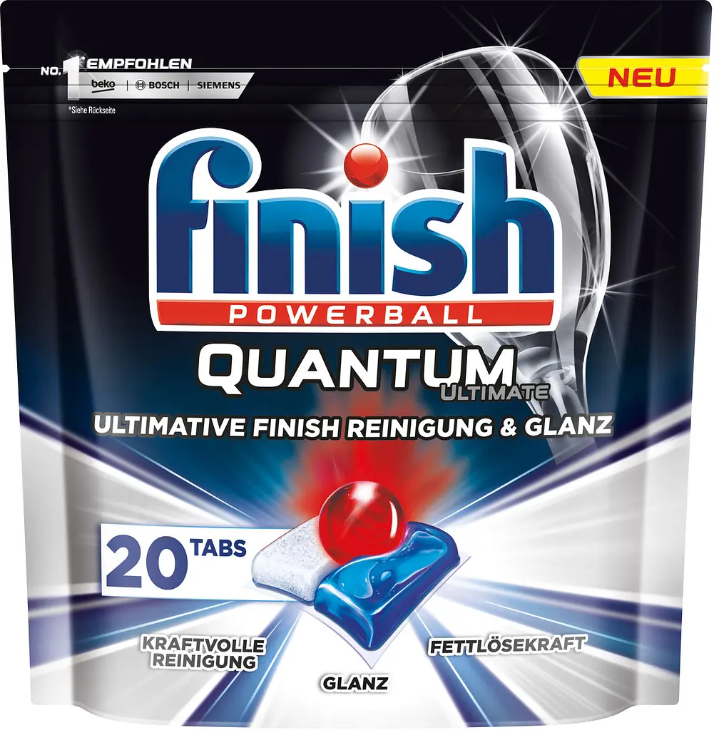 Капсули для посудомийних машин Finish Quantum Ultimate, 20 шт. - фото 2