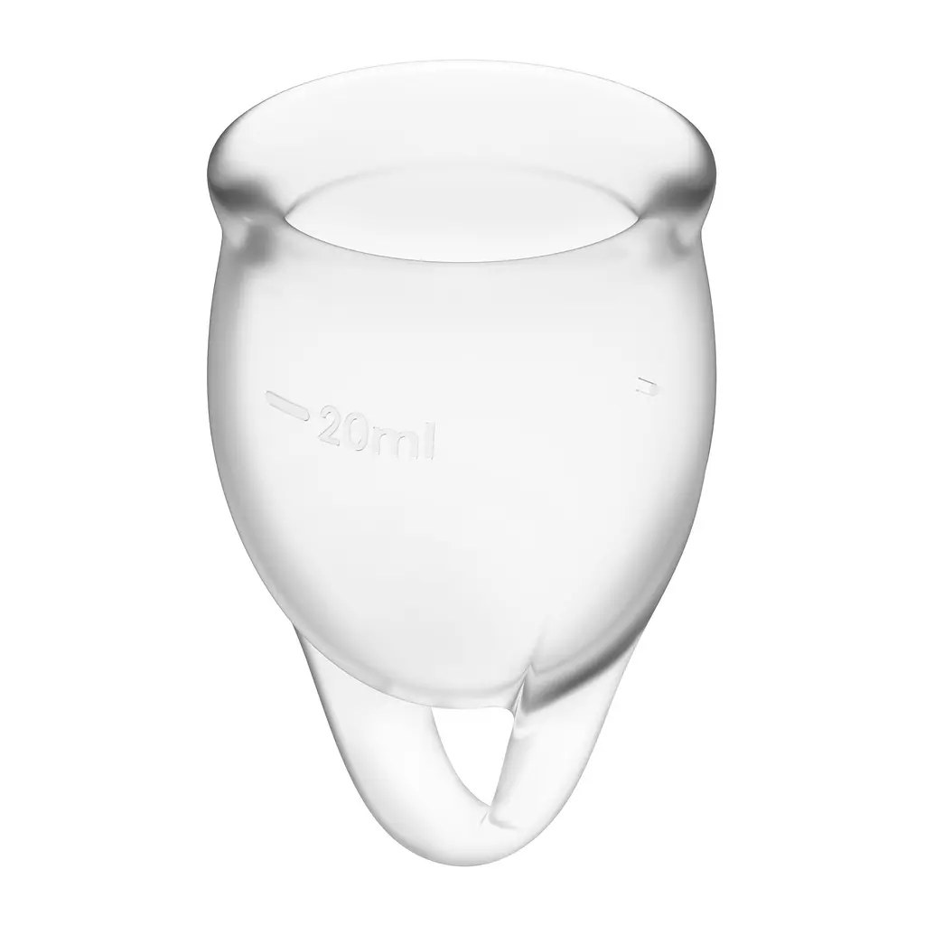 Набор менструальных чаш Satisfyer Feel Confident (Transparent), 15мл и 20мл Satisfyer IG002019; SO7791 97787 - фото 3