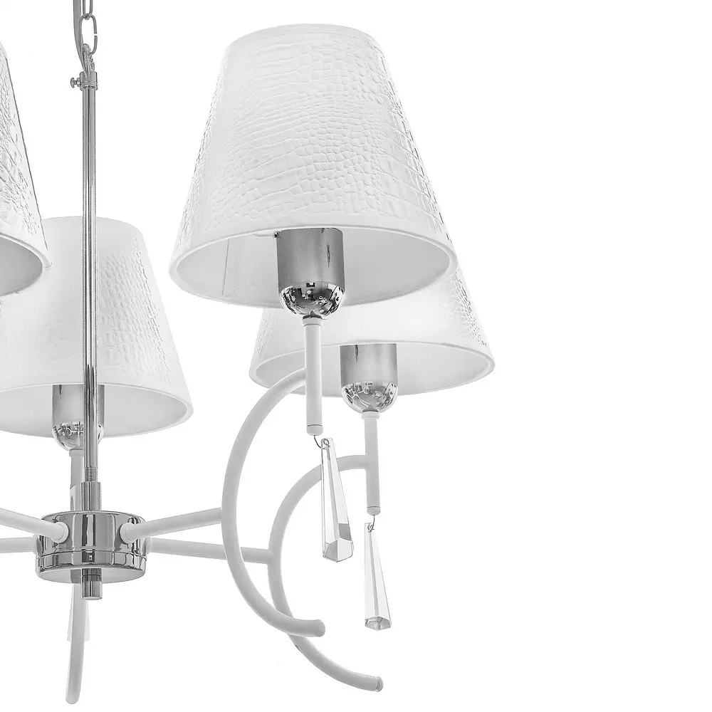 Люстра подвесная Nowodvorski с абажуром E14 60W WH (NOWODVORSKI 4508S/5) - фото 5